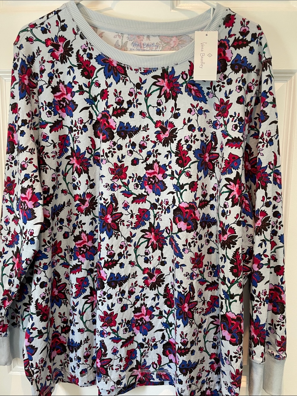 Vera Bradley Pajama Lounge Shirt Vineyard Floral 2XL